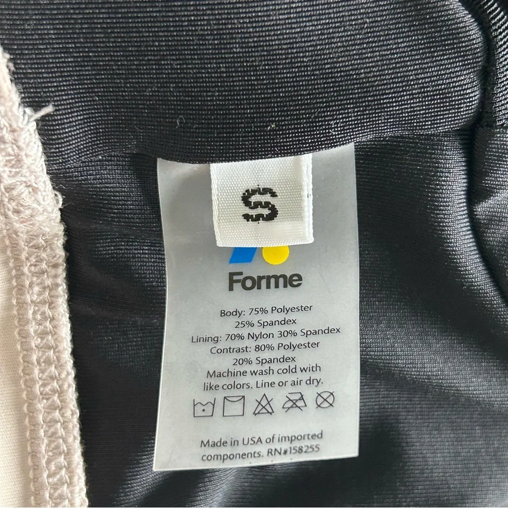 Forme Power Sports Bra in Ecru Posture Correcting Size Small